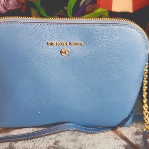 Michael Kors blue medium size hand back new